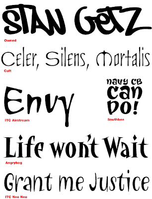 Tattoo Fonts