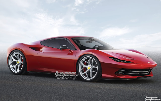 2017 Ferrari Dino rendering - #Ferrari #Dino #tuning #supercar