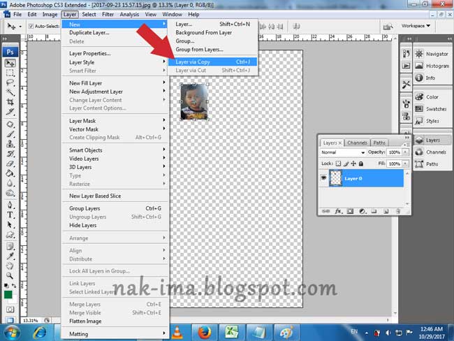 Cara mudah membuat pas foto dengan photoshop