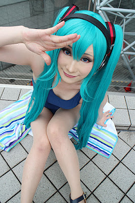 璃都　初音ミクコスプレ