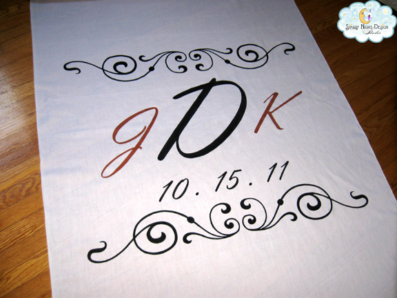 Monogram Aisle Runner