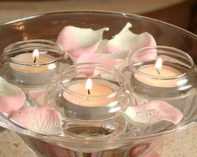 summer wedding candle