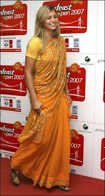 Hollywood hotties looking Sexy in saree - Pictures here