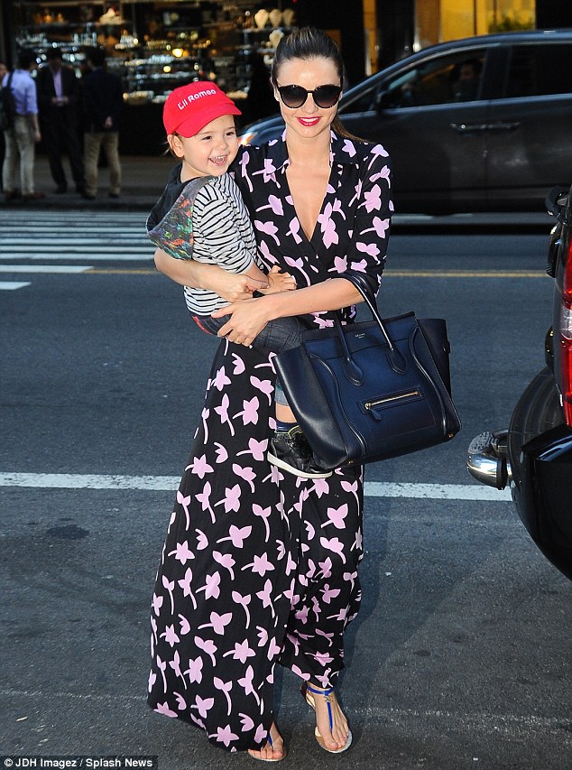 Miranda Kerr In Pretty Purple Florals