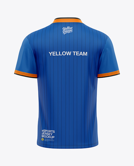 Download Men’s V-Neck eSports Jersey Mockup - Back View - eSport T-shirt