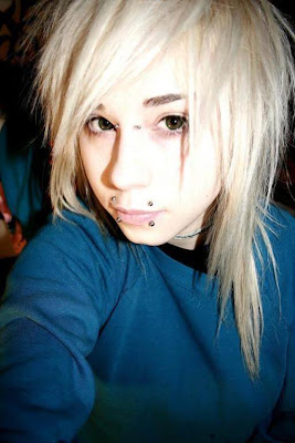 Blonde emo hair cuts for emo girls