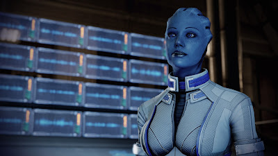 Shepard must save Liara when she gets too close to uncovering the Shadow Broker!