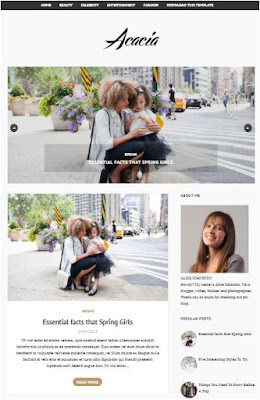 Acacia Responsive Blogger Templates