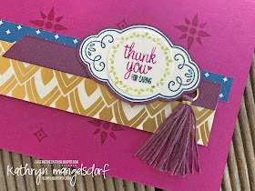 Stampin' Up! Label Me Pretty & Pretty Label Punch, Eastern Beauty created by Kathryn Mangelsdorf