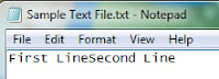 Unix file Line Termination in Windows Notepad