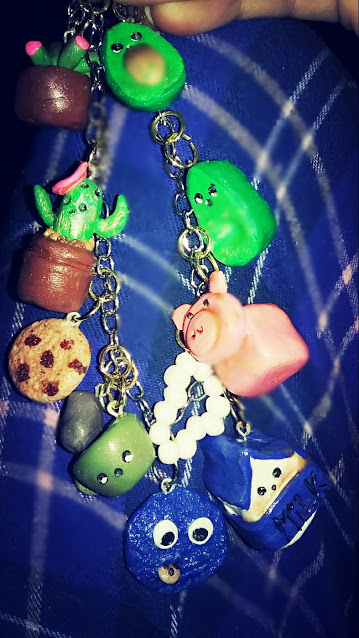 polymer clay charms, sculptey clay, diy, kids, kids crafts, cute, 