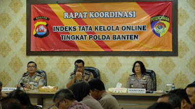 Polda Banten Laksanakan Rakor Tata Kelola Online Tingkat Polda Banten