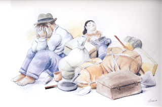 Desplazados_obra de Fernando Botero