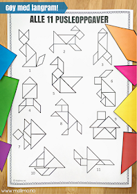Malimo: 4 GODE grunner til at du bør bruke tangram i klasserommet! Pusleoppgaver som utvikler mange ferdigheter!