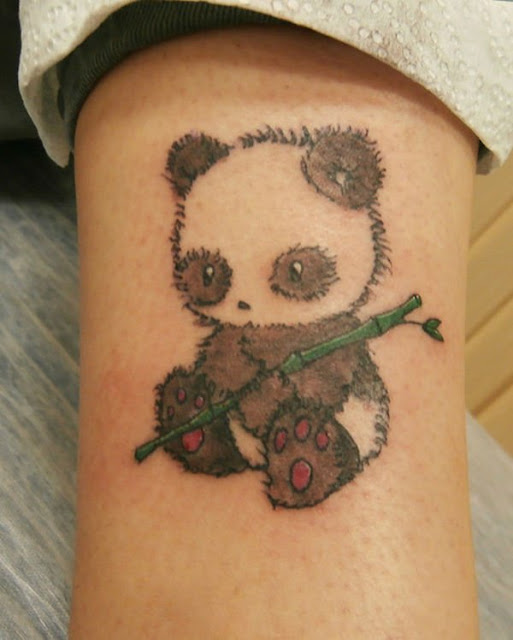 Adoráveis tatuagens de Pandas para inspirar os fãs desses adoráveis animais