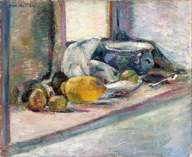 Henri Matisse (1869- 1954) Pot bleu et Citron, 1897 Musée de l'Ermitage, St. Petersbourg, Russie