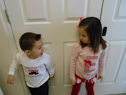 . Elise are fighting and Carter is about to hit his sister.um not on . (valentine's day )