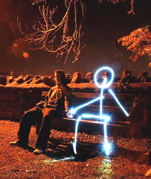 in light company