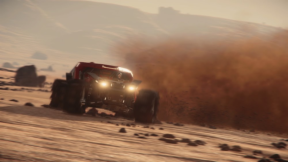 Racing on Mars in Star Citizen MMO game
