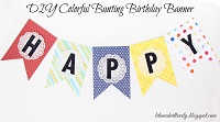 DIY Colorful Bunting Birthday Banner