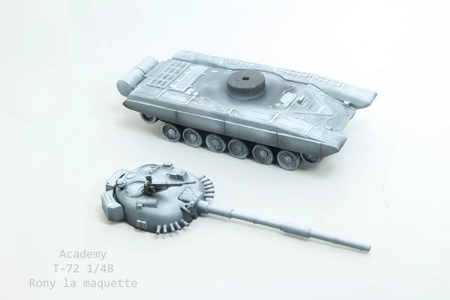 Montage d'un char T-72 d'Academy au 1/48.