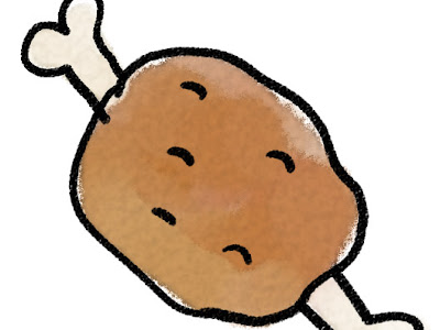 驚くばかり 肉 イラスト かわいい