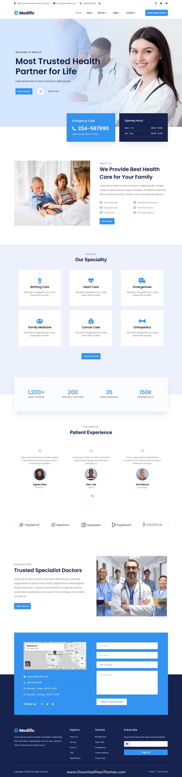 Medical Elementor Template Kit