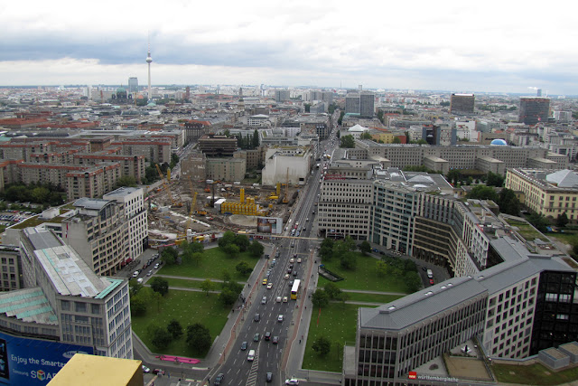 Panoramic view, Leipziger Platz and Leipziger Straße, Berlin