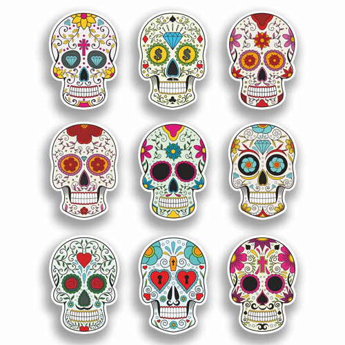 Pegatinas de calaveras