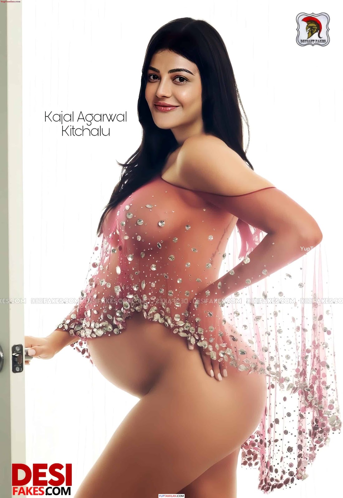 Kajal Agarwal Hot Boobs Photos with Deep Cleavage
