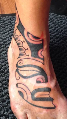 imagen de tatuaje maori estilo samoano