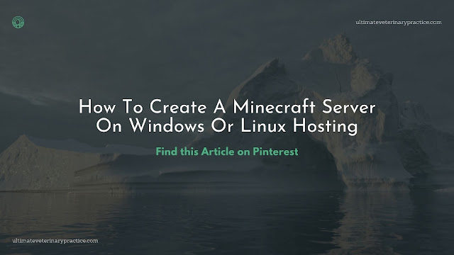 The Ultimate Veterinary Practice How To Create A Minecraft Server On Windows Or Linux Hosting A Good Minecraft Server