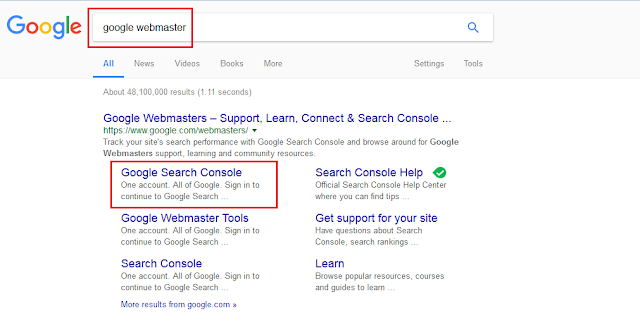 Google webmaster