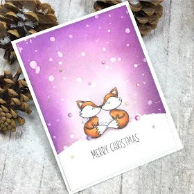 Sunny Studio Stamps: Foxy Christmas Customer Card by Kassi Hulet