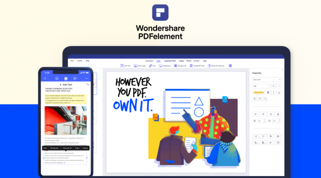 Aplikasi Editing PDF Wondershare PDFelement Pro