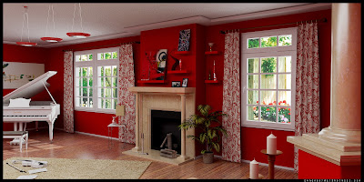 Living rooms In Red