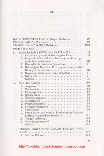 TOKOHITAM: P.J Zoetmulder, Kalangwan, Sastra Jawa Kuno 