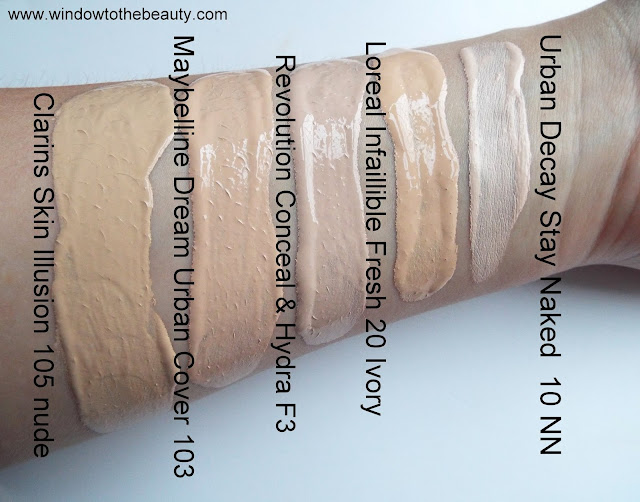 Nowy Podkład Urban Decay Stay Naked porównanie odcieni do loreal revolution maybelline clarins