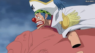 ワンピースアニメ 頂上戦争編 487話 バギー | ONE PIECE Episode 487