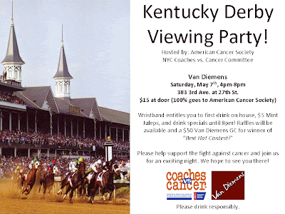 Kentucky Derby on Cancer Committee Presents Kentucky Derby Viewing Party At Van Diemens