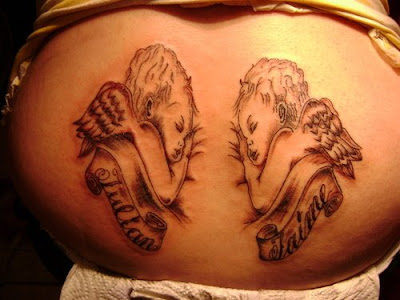 Cute Angel Devil Tattoos