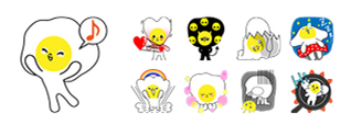 Sunny Eggy Facebook Stickers