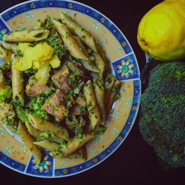light pasta, fast and easy pasta recipe, broccoli pasta, tuna pasta, lemon pasta, light recipe