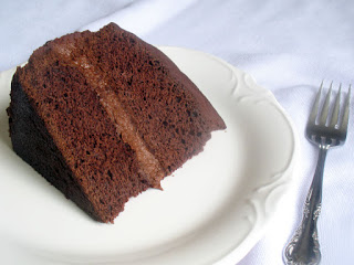 Chocolate Cake with Chocolate Filling and Ganache