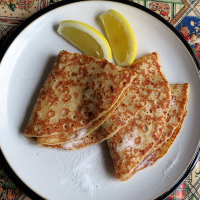 Crepes with Lemon & Sugar for Two