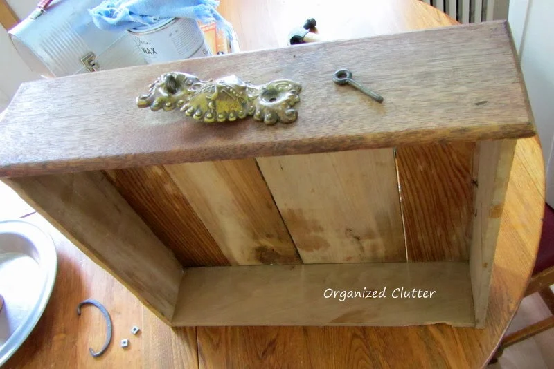 Re-purposing an Old Drawer into a Display Shelf www.organizedclutterqueen.blogspot.com