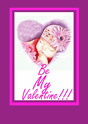 Be My Valentine watercolor card