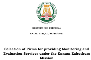 Selection of Firms for providing Monitoring and  Evaluation Services under the Ennum Ezhuthum Mission