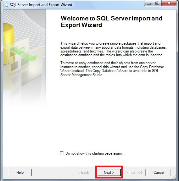 Import excel data into SQL server