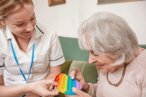 Sensory Activities to Calm Seniors with Dementia